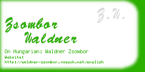 zsombor waldner business card